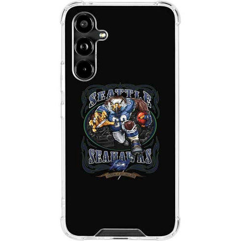 Liquid Blue NFL Seattle Seahawks Running Back Galaxy A54 5G Clear Case