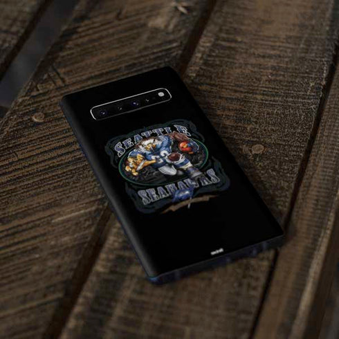 Liquid Blue NFL Seattle Seahawks Running Back Galaxy S10 Plus Skin