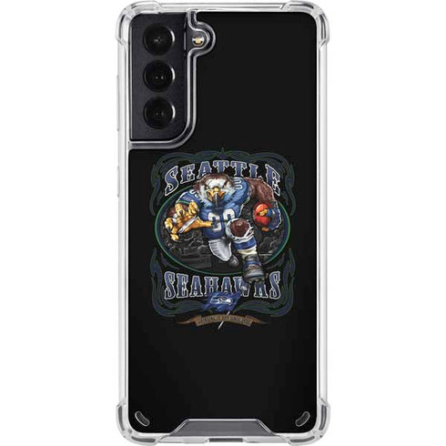 Liquid Blue NFL Seattle Seahawks Running Back Galaxy S21 5G Clear Case