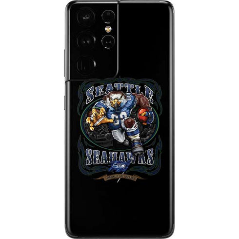 Liquid Blue NFL Seattle Seahawks Running Back Galaxy S21 Ultra 5G Skin