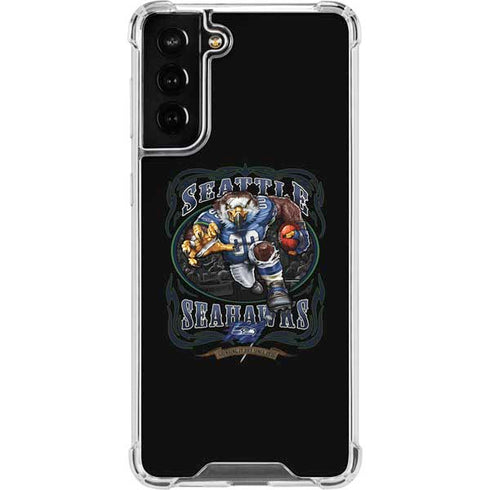 Liquid Blue NFL Seattle Seahawks Running Back Galaxy S22 Plus Clear Case