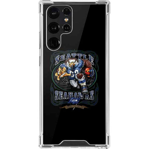 Liquid Blue NFL Seattle Seahawks Running Back Galaxy S22 Ultra Clear Case