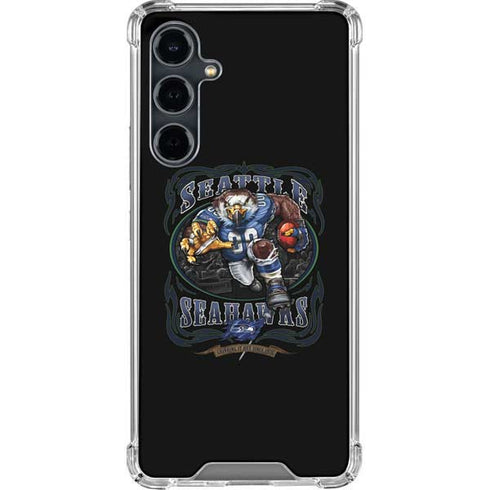 Liquid Blue NFL Seattle Seahawks Running Back Galaxy S23 FE Clear Case