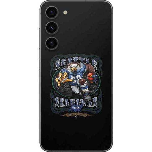 Liquid Blue NFL Seattle Seahawks Running Back Galaxy S23 Plus Skin