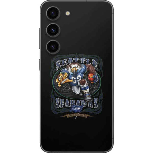 Liquid Blue NFL Seattle Seahawks Running Back Galaxy S23 Skin