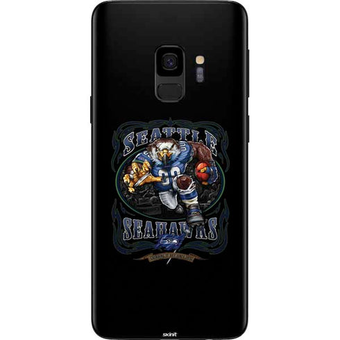Liquid Blue NFL Seattle Seahawks Running Back Galaxy S9 Skin