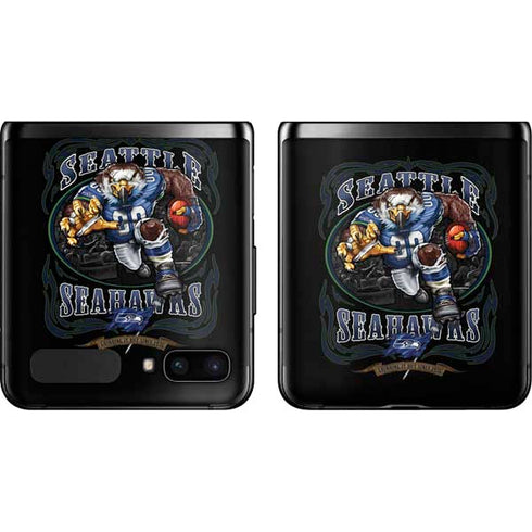 Liquid Blue NFL Seattle Seahawks Running Back Galaxy Z Flip Skin