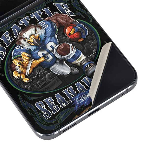 Liquid Blue NFL Seattle Seahawks Running Back Galaxy Z Flip5 5G Skin