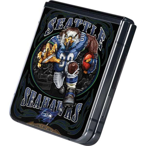 Liquid Blue NFL Seattle Seahawks Running Back Galaxy Z Flip5 5G Skin