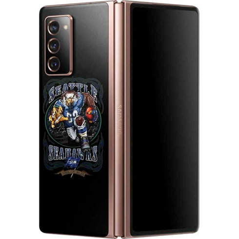 Liquid Blue NFL Seattle Seahawks Running Back Galaxy Z Fold2 5G Skin