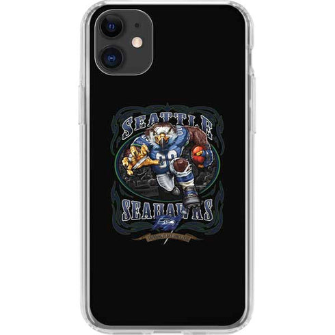Liquid Blue NFL Seattle Seahawks Running Back iPhone 11 Clear Case