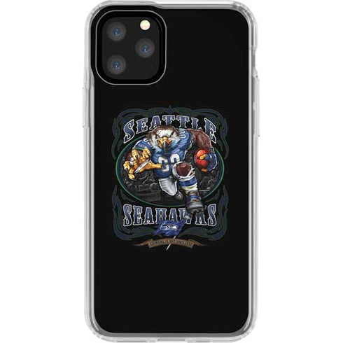 Liquid Blue NFL Seattle Seahawks Running Back iPhone 11 Pro Clear Case