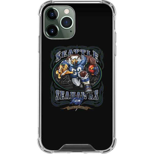 Liquid Blue NFL Seattle Seahawks Running Back iPhone 11 Pro Max Clear Case