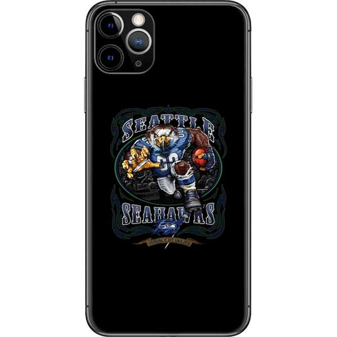 Liquid Blue NFL Seattle Seahawks Running Back iPhone 11 Pro Max Skin