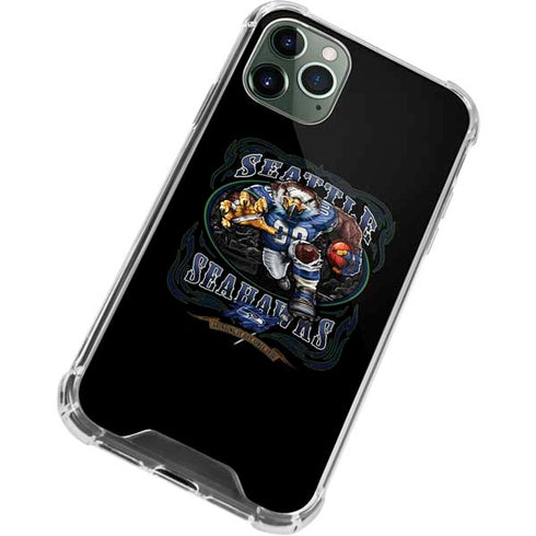Liquid Blue NFL Seattle Seahawks Running Back iPhone 12 Pro Clear Case