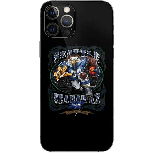 Liquid Blue NFL Seattle Seahawks Running Back iPhone 12 Pro Skin