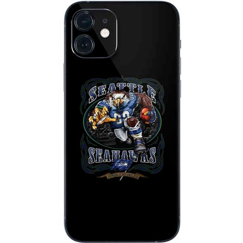 Liquid Blue NFL Seattle Seahawks Running Back iPhone 12 Skin