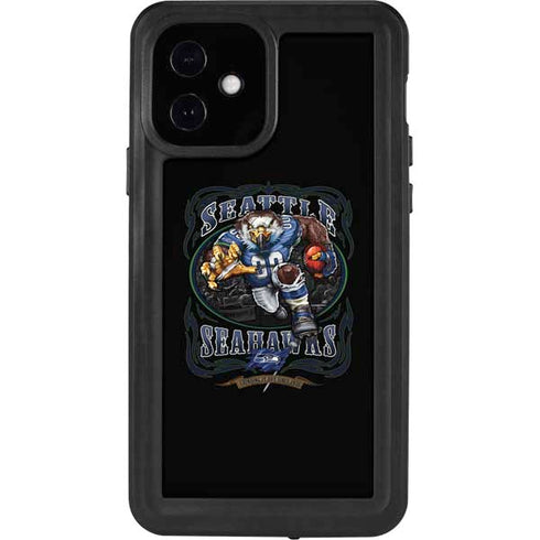 Liquid Blue NFL Seattle Seahawks Running Back iPhone 12 Waterproof Case