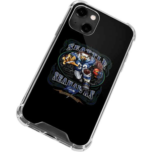 Liquid Blue NFL Seattle Seahawks Running Back iPhone 13 Clear Case