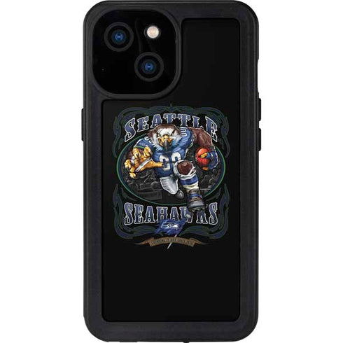 Liquid Blue NFL Seattle Seahawks Running Back iPhone 13 Mini Waterproof Case