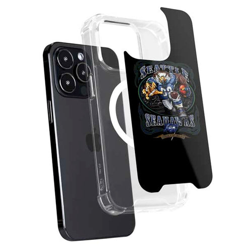Liquid Blue NFL Seattle Seahawks Running Back iPhone 13 Pro MagSafe Case