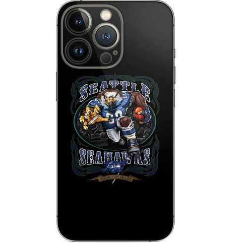 Liquid Blue NFL Seattle Seahawks Running Back iPhone 13 Pro Skin