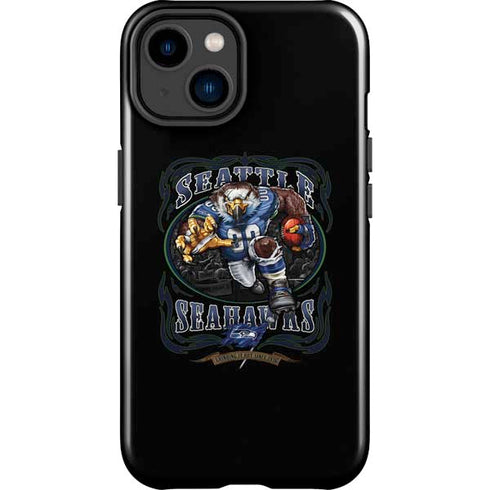 Liquid Blue NFL Seattle Seahawks Running Back iPhone 14 Plus Impact Case