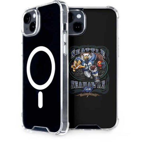 Liquid Blue NFL Seattle Seahawks Running Back iPhone 14 MagSafe Case