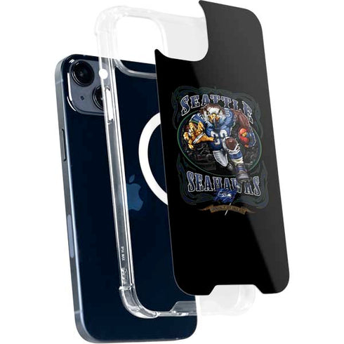 Liquid Blue NFL Seattle Seahawks Running Back iPhone 14 Plus MagSafe Case