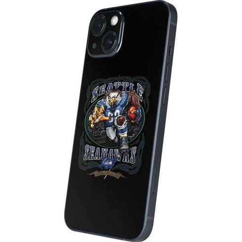 Liquid Blue NFL Seattle Seahawks Running Back iPhone 15 Plus Skin