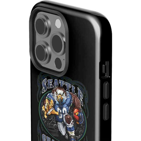 Liquid Blue NFL Seattle Seahawks Running Back iPhone 14 Pro Impact Case