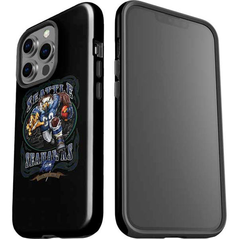 Liquid Blue NFL Seattle Seahawks Running Back iPhone 15 Pro Impact Case