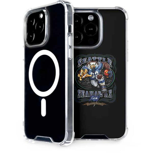 Liquid Blue NFL Seattle Seahawks Running Back iPhone 14 Pro MagSafe Case