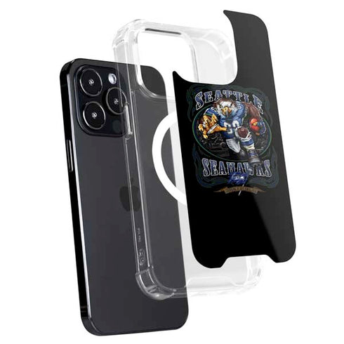 Liquid Blue NFL Seattle Seahawks Running Back iPhone 14 Pro MagSafe Case