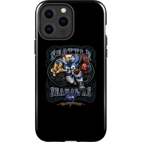 Liquid Blue NFL Seattle Seahawks Running Back iPhone 14 Pro Max Impact Case