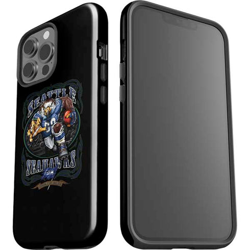 Liquid Blue NFL Seattle Seahawks Running Back iPhone 14 Pro Max Impact Case