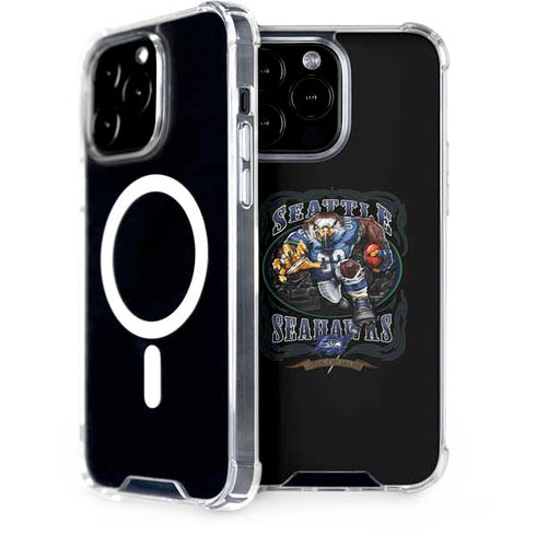Liquid Blue NFL Seattle Seahawks Running Back iPhone 14 Pro Max MagSafe Case