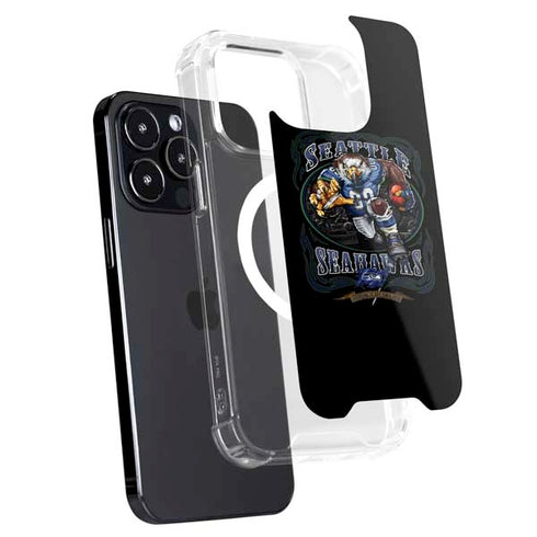 Liquid Blue NFL Seattle Seahawks Running Back iPhone 14 Pro Max MagSafe Case