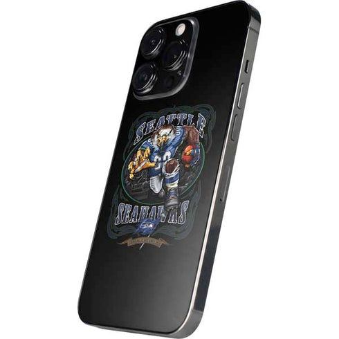 Liquid Blue NFL Seattle Seahawks Running Back iPhone 15 Pro Skin