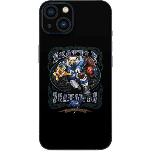Liquid Blue NFL Seattle Seahawks Running Back iPhone 14 Skin
