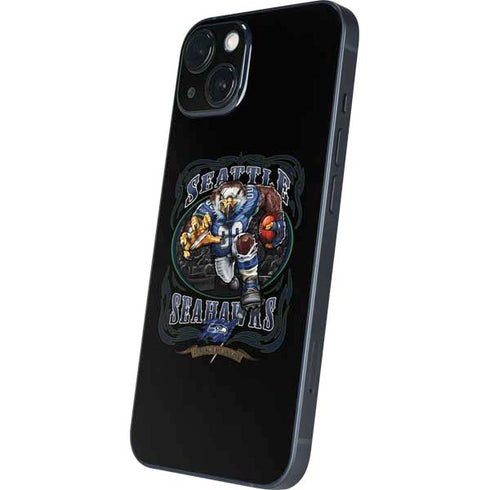 Liquid Blue NFL Seattle Seahawks Running Back iPhone 14 Skin