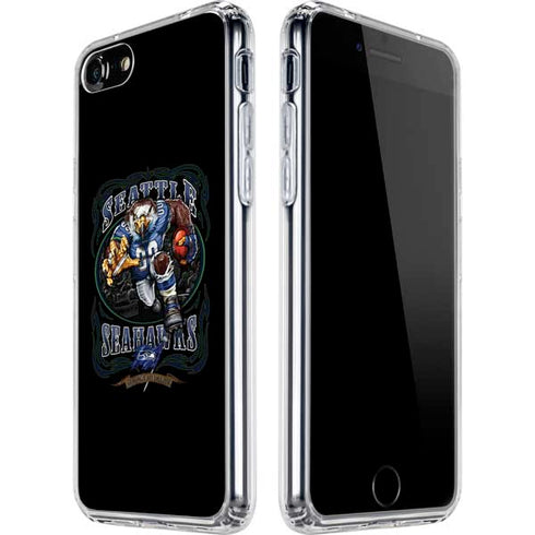 Liquid Blue NFL Seattle Seahawks Running Back iPhone SE (2nd & 3rd Gen) Clear Case
