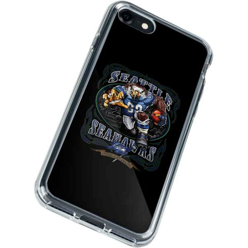 Liquid Blue NFL Seattle Seahawks Running Back iPhone SE (2nd & 3rd Gen) Clear Case