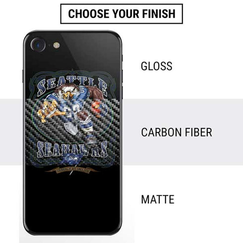 Liquid Blue NFL Seattle Seahawks Running Back iPhone SE (2nd & 3rd Gen) Skin