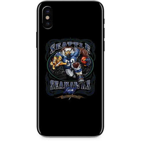 Liquid Blue NFL Seattle Seahawks Running Back iPhone X Skin