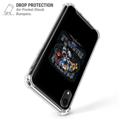 Liquid Blue NFL Seattle Seahawks Running Back iPhone XR Clear Case