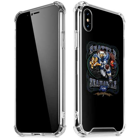 Liquid Blue NFL Seattle Seahawks Running Back iPhone XS Max Clear Case