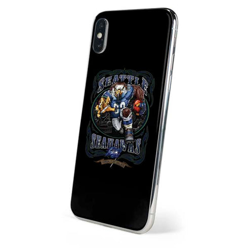 Liquid Blue NFL Seattle Seahawks Running Back iPhone XS Skin