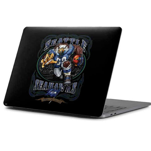 Liquid Blue NFL Seattle Seahawks Running Back Apple MacBook Pro 13-inch Skin