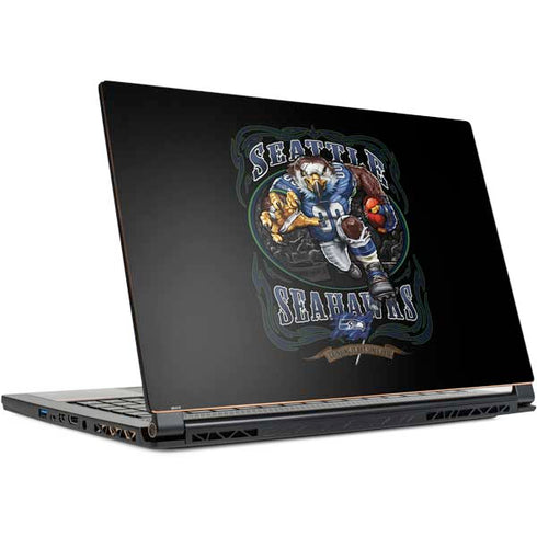 Liquid Blue NFL Seattle Seahawks Running Back MSI GS65 Stealth Laptop Skin